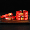 中国红手工编织环手镯串民族风本命年红绳手链女士男平安吉祥礼物
