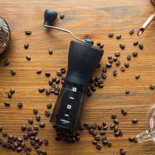 hario磨豆机咖啡豆研磨机，手摇磨粉机手动便携家用手磨咖啡机mss