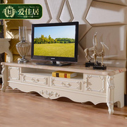 居家具欧式电视柜组合烤漆实木客厅矮柜大理石地柜电视机柜