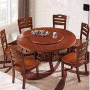 实木餐桌饭桌可伸缩折叠方圆两用八仙桌变大变小家用小户型吃饭桌