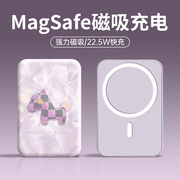 magsafe磁吸无线充电宝适用苹果15专用10000毫安iphone14充电器小巧便携快充超大容量移动电源华为小米女