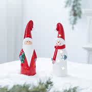 圣诞陶瓷公仔摆件老人雪人小礼物装饰圣诞装饰用品节日礼物小挂件