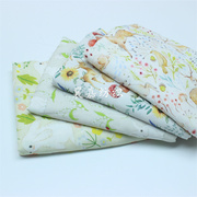 竹纤维 双层纱布 卡通兔子数码印花 婴童服装 睡衣 床品布料