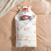 新生儿纯棉包被春秋冬季加厚初生婴儿抱被龙年宝宝产房包单夏季薄