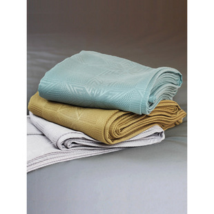 竹纤维盖毯单人冰丝毯夏季凉毯子午休儿童防螨竹炭毛巾被空调薄毯