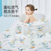 高密六层棉纱布浴巾儿童，夏季包被新生儿，包单a类婴童抱毯卡通盖毯