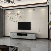 墙纸定制3d立体中式花鸟电视背景墙壁布客厅，壁画卧室壁纸装饰墙布