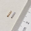 diy配件g18k金天然珍珠，手链项链配饰0.5厘米双通印花直管