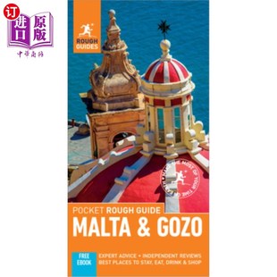 海外直订Pocket Rough Guide Malta (Travel Guide with Free Ebook) 袖珍粗略指南马耳他(免费电子书旅游指南)