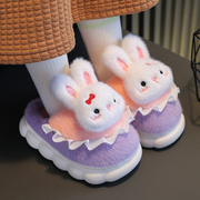 流行儿童棉拖鞋2023女童冬季家居室内可外穿防滑加绒保暖棉拖