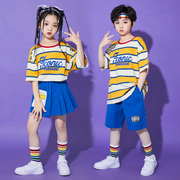 六一儿童演出服夏男女童，啦啦队班服幼儿园表演服小学生运动会服装