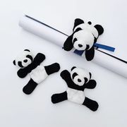 熊猫公仔冰箱贴可爱卡通毛绒玩偶成都旅游纪念品礼物小熊猫磁性贴