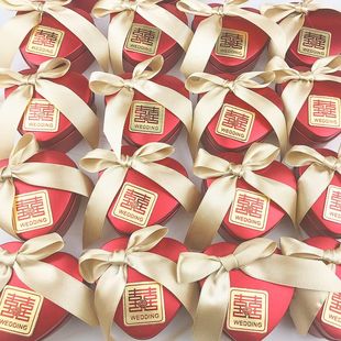 喜糖成品含糖礼盒装中国风，2023小红书婚礼，糖盒结婚喜糖盒铁盒