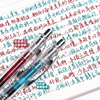 日本Pentel派通中性笔BLN75TL速干笔勃艮第红松石绿EnerGel Infree透明杆按动针管水笔0.5mm学生用彩色签字笔