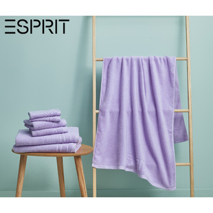 ESPRIT毛巾纯棉素色毛巾方巾面巾浴巾柔软吸水全棉毛巾三件品