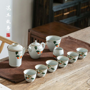 景德镇功夫茶具整套事事如意陶瓷家用手工瓷器盖碗茶杯喝茶套装