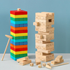木制数字叠叠高层层叠叠乐抽积木益智力儿童玩具，桌面游戏以上拼装