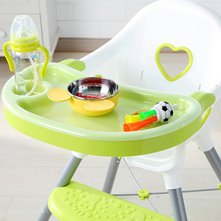 多功能儿童餐椅 不锈钢幼儿bb宝宝婴儿餐桌塑料折叠餐椅用品
