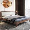 实木床现代简约1.5米单人软包床1.8米主次卧家用中高端双人软靠床