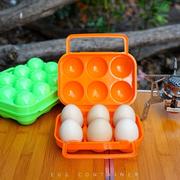 鸡蛋包装盒冰箱保鲜盒厨房，家用塑料户外防震格放的收纳盒轻便携式