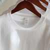 270g 日本重磅白色圆领长袖T恤男女士纯棉秋冬宽松纯色基础打底衫
