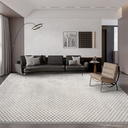 客厅地毯现代简约卧室，轻奢茶几毯沙发毯加厚高级意式极简混纺