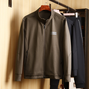 秋季荧光条设计男士长袖外套全拉链运动衫第一片叶DYP010605SR