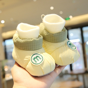 冬季婴儿棉鞋软底男女宝宝，鞋袜保暖加厚加绒鞋子，0-1岁12月