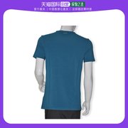 香港直邮VERSACE COLLECTION 男士蓝绿色巴洛克印花T恤 V800681-V