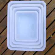 冷冻盒塑料收纳盒水果长方形碗盘无盖冰箱冰柜整理盒配料鸡蛋盒储