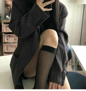 aileen袜子韩国ins博主同款时尚透明丝袜，薄款40d微压显瘦小腿袜