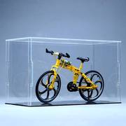 生日礼物送男生1 8折叠山地自行车模型合金公路单车仿真创意
