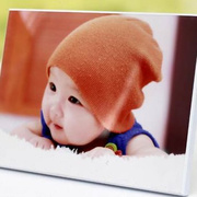 相框8寸拉米娜版画摆台水晶相框简约带洗照片定制冲印制作儿童