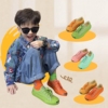 儿童帆布鞋2024春秋，韩版低帮开口笑休闲鞋糖果色，鸳鸯鞋男童女童鞋