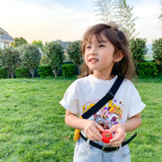 女童夏装短袖T恤2024中小儿童宝宝洋气纯棉半袖韩版夏季上衣