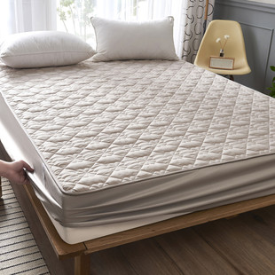 床笠单件夹棉加厚席梦思，床垫保护套定制防滑固定床罩全包防尘罩套