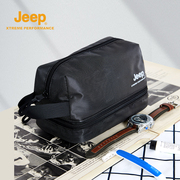 jeep吉普洗漱包男士出差防水干湿分离便携大容量旅行化妆包收纳包