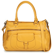 bettylondon黄色女式包牛皮(包牛皮)手提包，母亲节送妈妈2024礼物