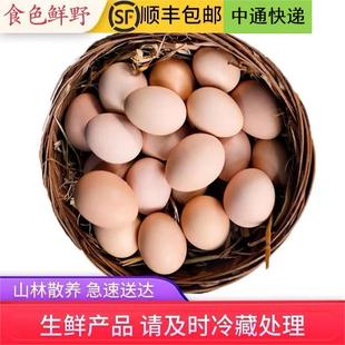 九华山柴鸡蛋正宗土鸡蛋农家，散养鸡蛋新鲜40枚笨鸡蛋月子蛋溏心蛋
