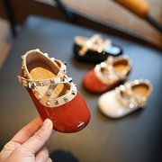女宝宝公主鞋春秋小童，包头单鞋0一1-3岁2软底，防滑婴儿鞋子学步鞋