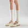 白色踩脚袜套女春夏薄款芭蕾风小众韩系小腿袜显瘦长筒瑜伽堆堆袜