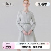 line秋季商场同款休闲纯色，女士连衣裙收腰气质显瘦nwoplb1500