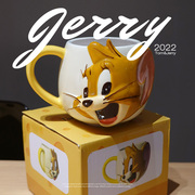 日本带回老鼠杰瑞汤姆猫陶瓷杯立体杯子