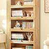 曲美实木书架书柜子置物架落地家用儿童客厅多层简易玩具收纳柜靠