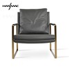 hanmac意式真皮沙发椅，设计师休闲椅客厅卧室，单椅极简zarachair