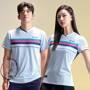 2024春夏韩国YONEX尤尼克斯羽毛球服男女款速干吸汗短袖套装