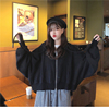 2019秋季韩版宽松立领蝙蝠袖卫衣外套女学生休闲长袖夹克上衣