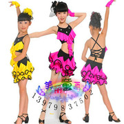 2023女儿童拉丁舞裙比赛服少儿拉丁舞演出服装恰恰舞蹈服装练功服