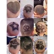 宝宝儿童理发造型神器小孩发型雕刻图案自己剪剃头辅助模型贴模具