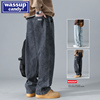 WASSUP CANDY美式复古黑色牛仔裤春秋季男高街潮牌直筒宽松长裤子